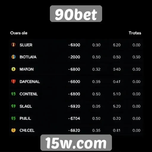 Comparativo de odds entre 90bet e concorrentes